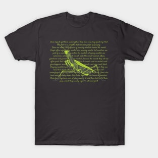 Praying Mantis Info T-Shirt